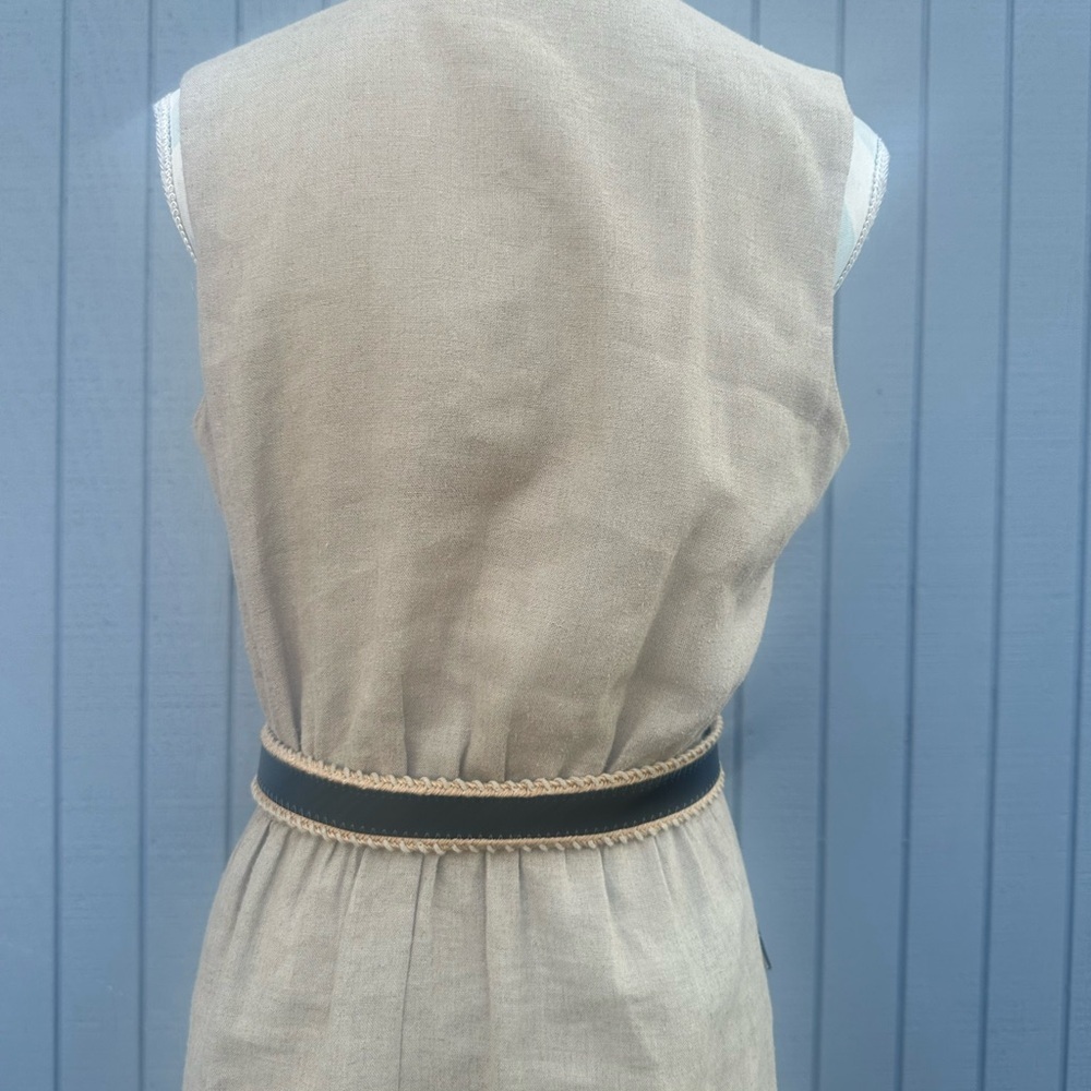 Danny & Nicole Khaki Dress with Black Details - Picture 12 of 14